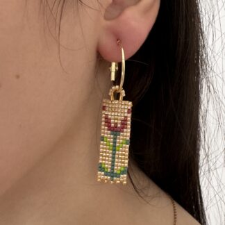 PENDIENTES MIYUKI FLOWER